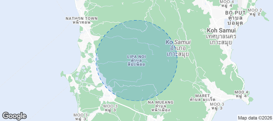 Lipa Noi Airbnb map
